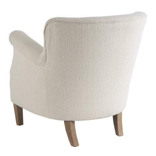 CLAUDE curly armchair - Cream