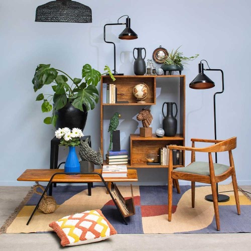 Open reversible bookcase