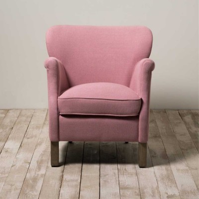 Turner roze linnen fauteuil 2