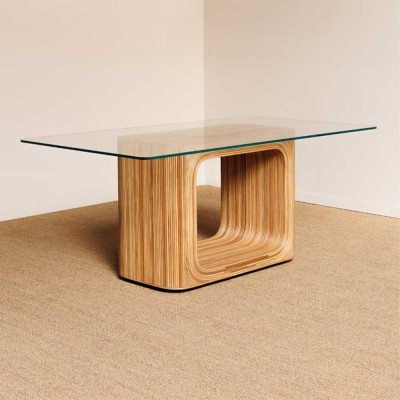 Round glass dining table Chehoma