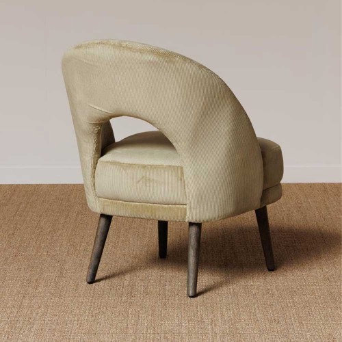 Cyrus anise ribbed armchair