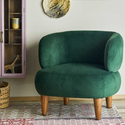 Chaise longue Ruperta Verte Bloomingville