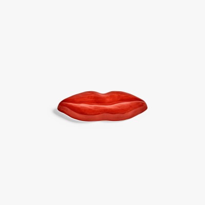 Plat de service Lips S rouge Les Objets Mouleversants Serax