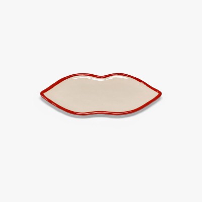 Servierplatte Lips L rot Les Objets Mouleversants Serax