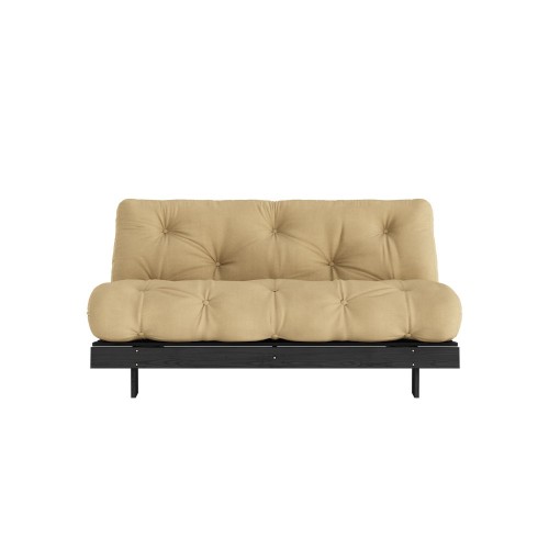 Schlafsofa Roots 160 schwarz - 758 Wheat Beige