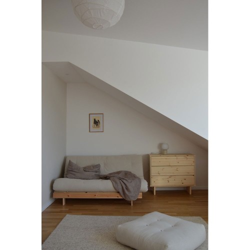 Schlafsofa Roots 160 schwarz - 758 Wheat Beige