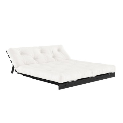 Sofa bed Roots 160 black - 701 Natural 2