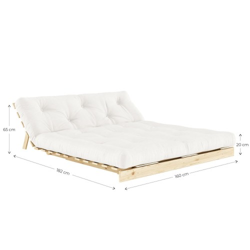 Roots 160 black sofa bed - 737 Navy