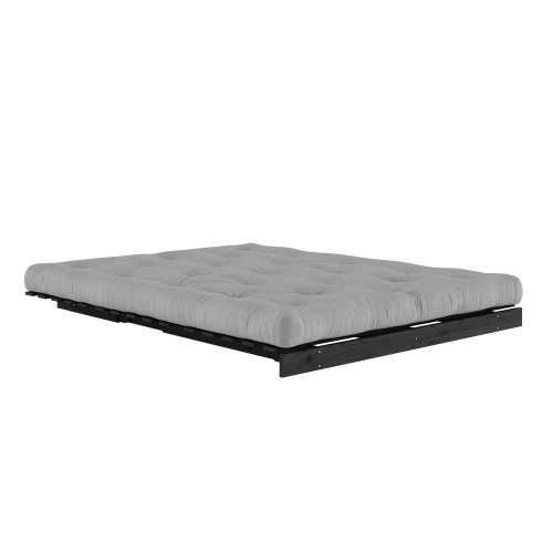 Sofa bed Roots 160 black - 746 Grey