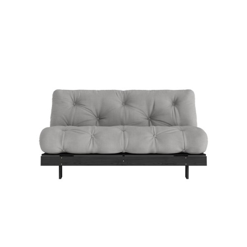 Sofa bed Roots 160 black - 746 Grey