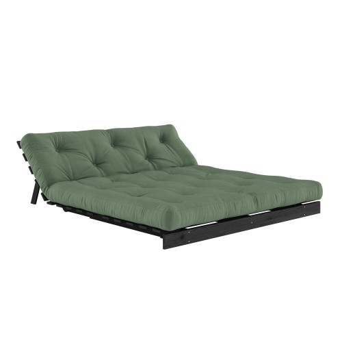 Canapé lit Roots 160 noir - 756 Olive Green