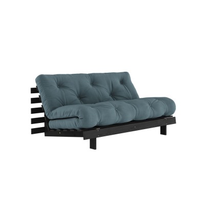 Sofa bed Roots 160 black - 757 Petrol Blue Karup Design