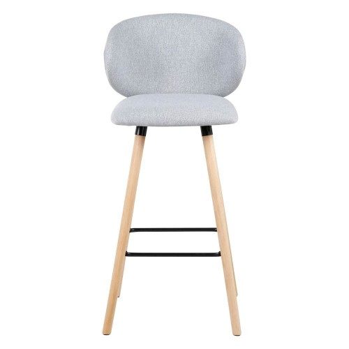 Tiago bar chair light grey fabric