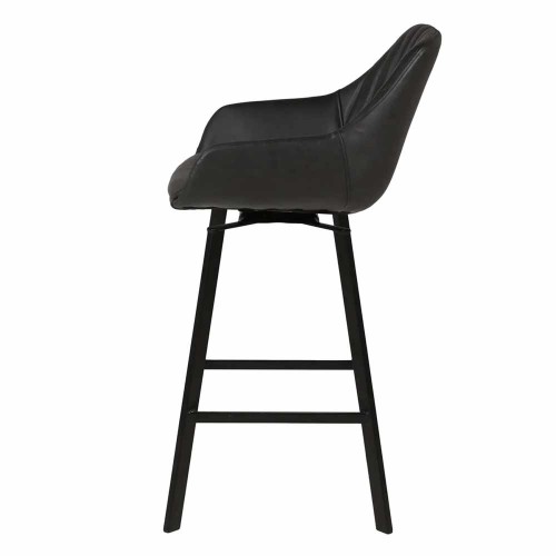 Moss black veined swivel bar chair