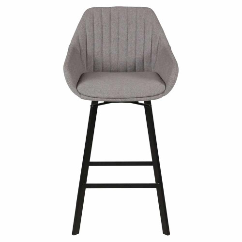 Moss light grey swivel bar chair