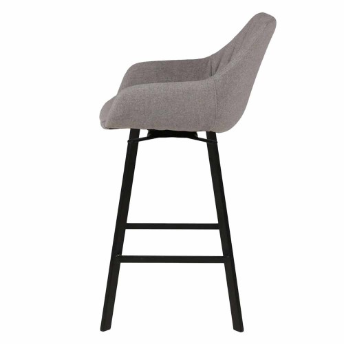 Sedia da bar girevole grigio chiaro Moss