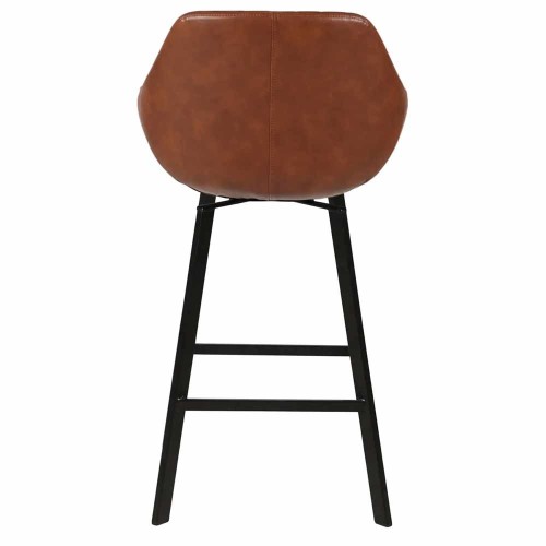 Sedia da bar girevole marrone muschio