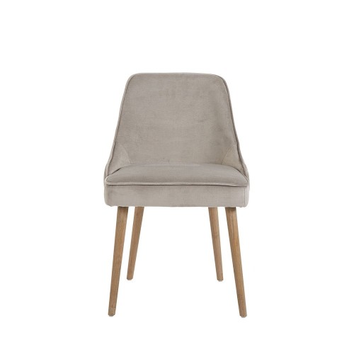 MARCUS velvet chair - Grège