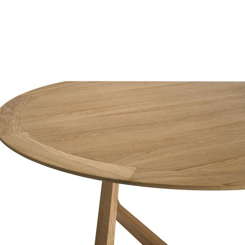 MAXINE runder Tisch aus heller Eiche - ø 150 cm