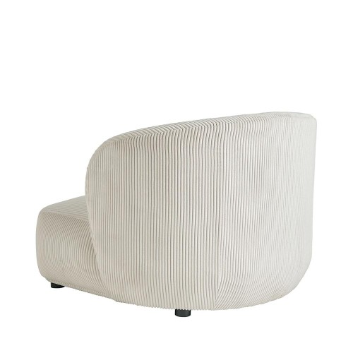 Sessel LISETTE breit in Cord - Creme
