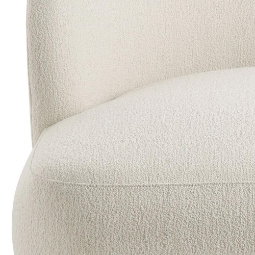 Sessel LISETTE breit in Bouclé - Creme