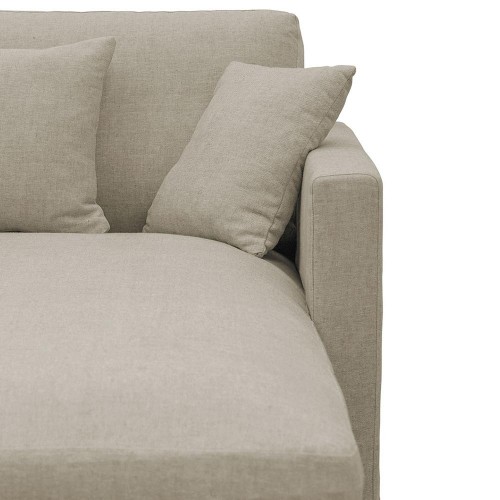 ANGIE linnen omkeerbaar slaapbank - Beige