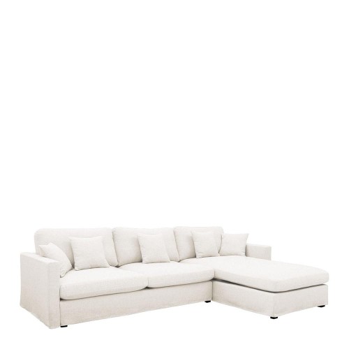 Sofá cama reversible ANGIE en lino - Blanco