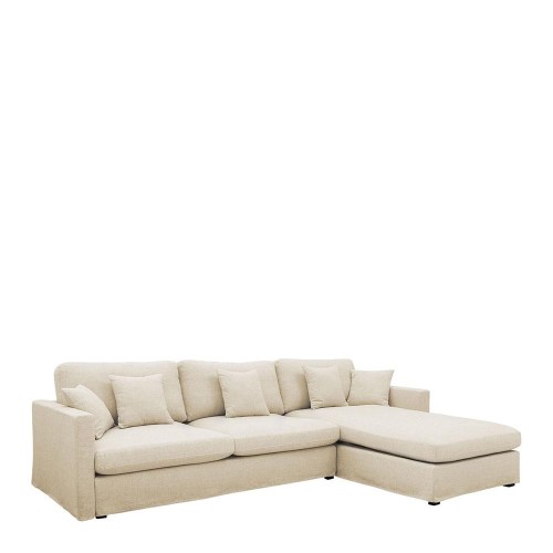 Wende-Sofa mit Meridian ANGIE aus Halbleinen - Ecru