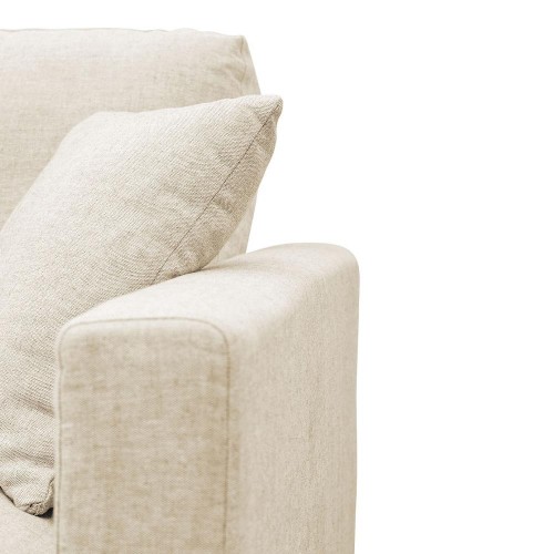 ANGIE reversible sofa-bed in linen mix - Ecru