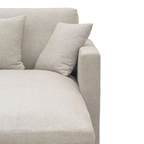 Sofá cama reversible ANGIE en mezcla de lino - Natural