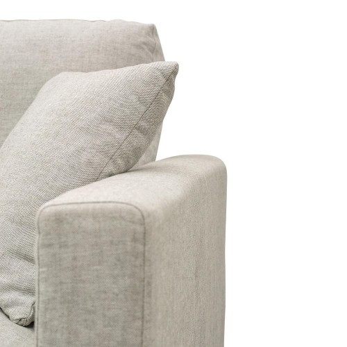 Sofá cama reversible ANGIE en mezcla de lino - Natural