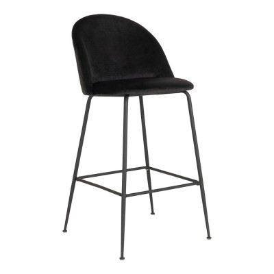 Silla de bar Lausanne - terciopelo negro House Nordic