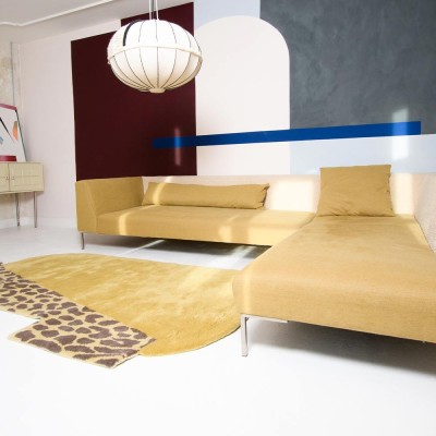 Wild Mist warm oker vloerkleed 2