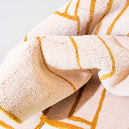 Roze Contour vloerkleed