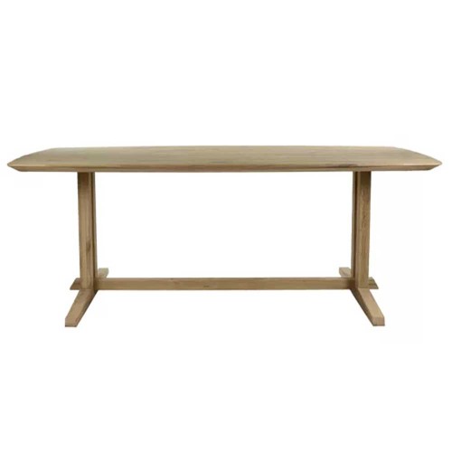 ALMA - table - chêne - L 200 x W 105 x H 76 cm - naturel