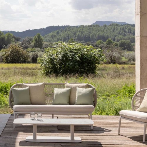 Sedia da salotto Kodo Dune White