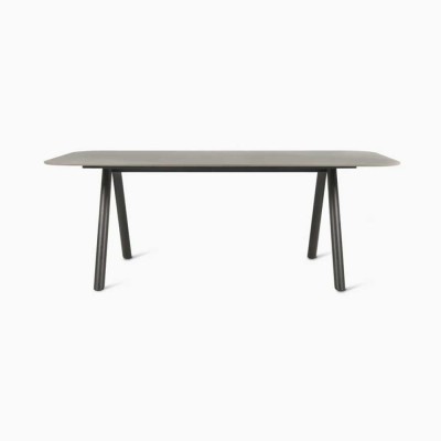 Mesa de comedor Kodo 210×100 cm - Gris fósil / Sílex Vincent Sheppard