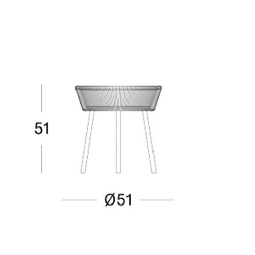 Table d'Appoint Loop Taupe