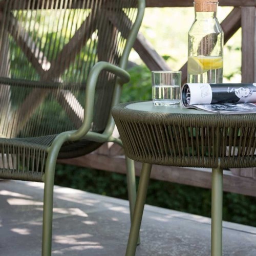 Loop Taupe Side Table