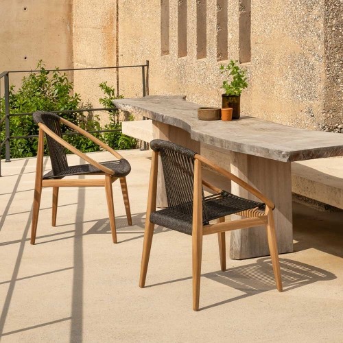 Sedia da tavolo Frida Dune White