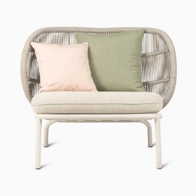 Kodo Cocoon Dune White fauteuil voor buiten Vincent Sheppard