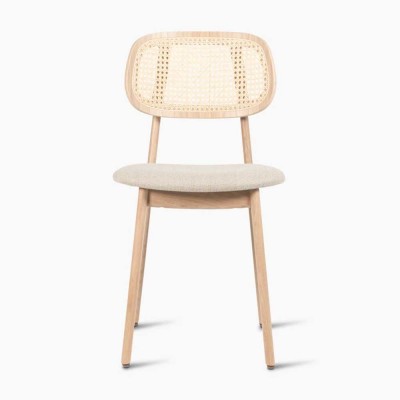 Chaise Titus Tobacco Stained Beech / Cane Seat Vincent Sheppard