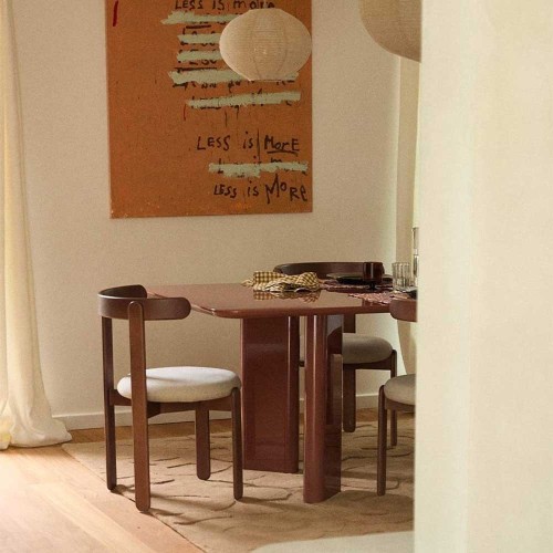 Rechteckiger Esstisch Victoire - Lackiertes Cranberry-Holz