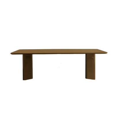 Table à manger rectangulaire Victoire - Bois laqué caramel Gabrielle Paris