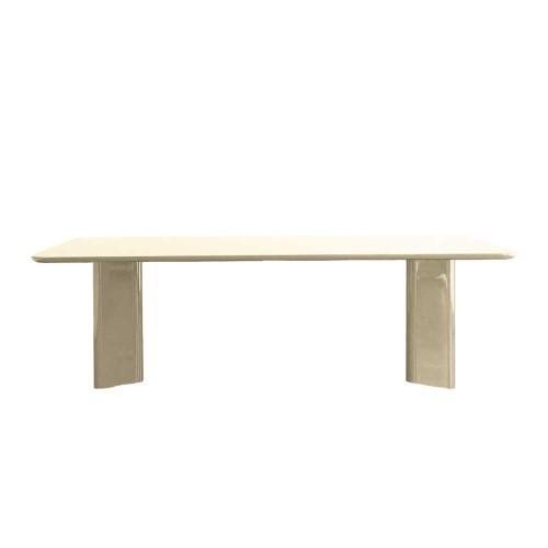 Mesa de comedor Victoire - 260 - Madera lacada color crema