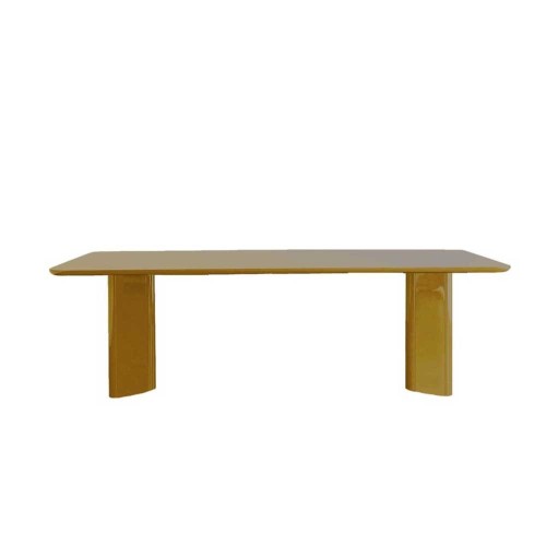 Tavolo da pranzo rettangolare Victoire - Legno laccato ambra