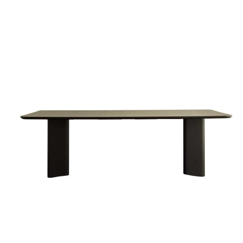 Victoire rectangular dining table - Black varnished ash