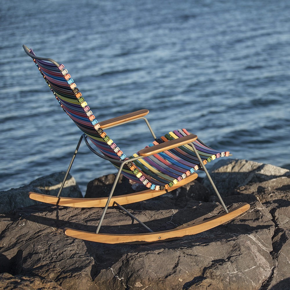 Rocking chair Click multicolore 1 Houe