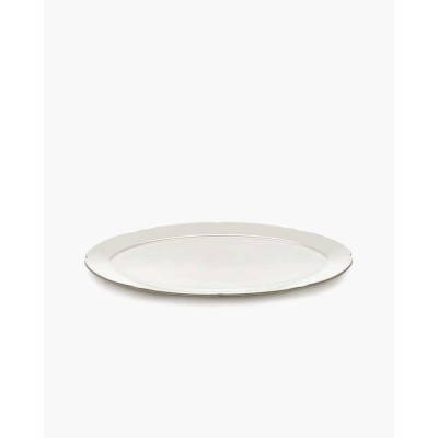 Plato oval Silhouette L - blanco