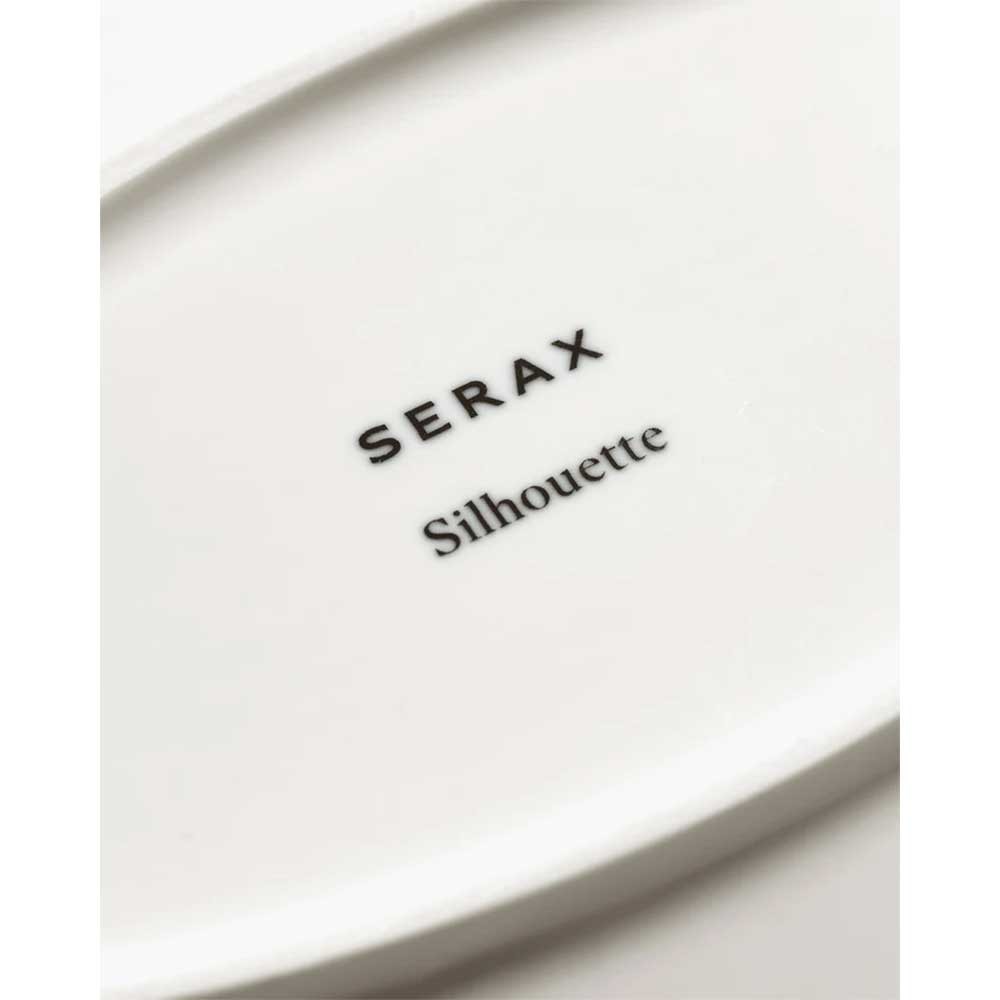 Plato oval Silhouette L - blanco